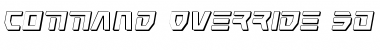 Download Command Override 3D Italic Font