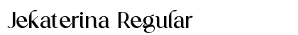 Jekaterina Regular Font Jekaterina Regular Font Preview