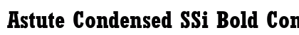 Astute Condensed SSi Bold Condensed Font Astute Condensed SSi Bold Condensed Font Preview