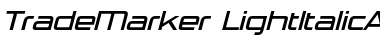 TradeMarker Light Italic Font