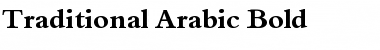 Traditional Arabic Bold Font