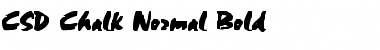 CSD-Chalk-Normal Bold Bold Font