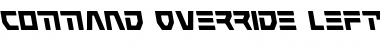 Command Override Leftalic Italic Font
