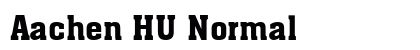 Aachen HU Normal Font Preview Aachen HU Normal Font Preview