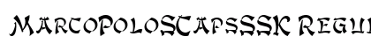 MarcoPoloSCapsSSK Regular Font Preview MarcoPoloSCapsSSK Regular Font Preview
