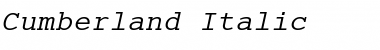 Cumberland Italic Font