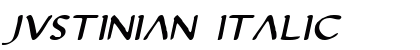 Justinian Italic Font Justinian Italic Font Preview