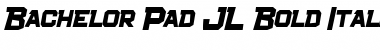 Bachelor Pad JL Bold Italic Font