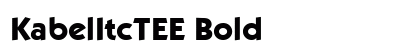 KabelItcTEE Bold Font Preview KabelItcTEE Bold Font Preview