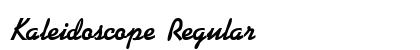 Kaleidoscope Regular Font Preview Kaleidoscope Regular Font Preview