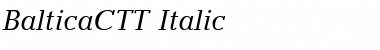 BalticaCTT Italic