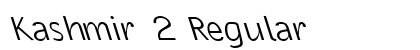 Kashmir 2 Regular Font Kashmir 2 Regular Font Preview