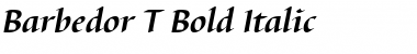 Barbedor T ItalicBold Font