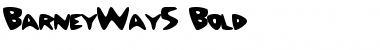 BarneyWay5 Bold Font