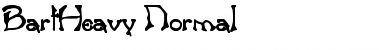 BartHeavy Normal Font