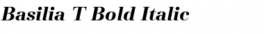 Basilia T ItalicBold Font