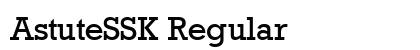 AstuteSSK Regular Font AstuteSSK Regular Font Preview