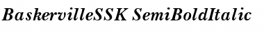 BaskervilleSSK SemiBoldItalic Font