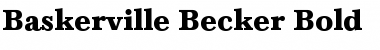Baskerville Becker Bold Font