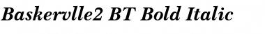 Baskervlle2 BT Bold Italic