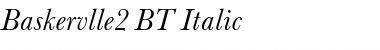 Baskervlle2 BT Italic Font