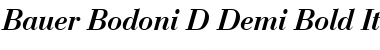 Bauer Bodoni D Italic Font
