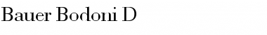 Bauer Bodoni D Regular Font