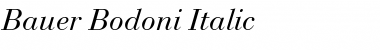 BauerBodoni LT Italic Font