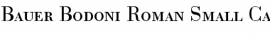 BauerBodoni RomanSC Regular Font