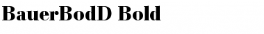 BauerBodD Bold Font