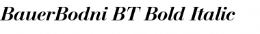 BauerBodni BT Bold Italic