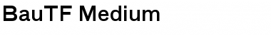 BauTF-Medium Regular Font