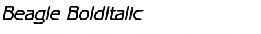 Beagle BoldItalic Font