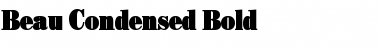 Beau Condensed Bold Font