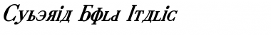 Cyberia Bold Italic Bold Italic Font