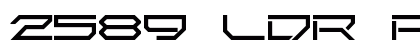2589 LDR Regular Font 2589 LDR Regular Font Preview