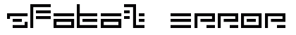 5Fatal Error Regular Font Preview 5Fatal Error Regular Font Preview