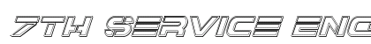 7th Service Engraved Italic Italic Font 7th Service Engraved Italic Italic Font Preview