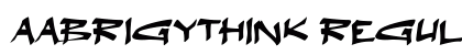 aAbrigyThink Regular Font Preview aAbrigyThink Regular Font Preview