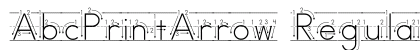 AbcPrintArrow Regular Font AbcPrintArrow Regular Font Preview