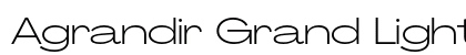 Agrandir Grand Light Regular Font Agrandir Grand Light Regular Font Preview