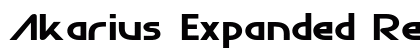 Akarius Expanded Regular Font Akarius Expanded Regular Font Preview