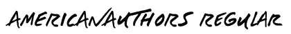AMERICANAUTHORS Regular Font AMERICANAUTHORS Regular Font Preview