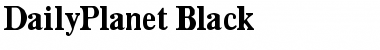 DailyPlanet Black Font