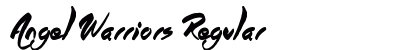Angel Warriors Regular Font Angel Warriors Regular Font Preview