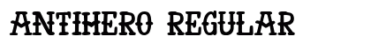 AntiHero Regular Font AntiHero Regular Font Preview