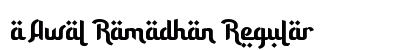 a Awal Ramadhan Regular Font Preview a Awal Ramadhan Regular Font Preview