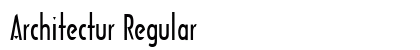 Architectur Regular Font Architectur Regular Font Preview