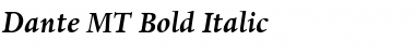 Dante MT Bold Italic