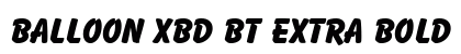 Balloon XBd BT Extra Bold Font Preview Balloon XBd BT Extra Bold Font Preview